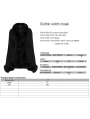 Black Gothic Witch Gradient Fur Trim Cloak for Women