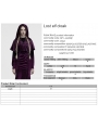 Violet Gothic Women's Velvet Hooded Cloak with Fur Ball