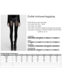 Black Gothic Butterfly Pattern Hollowed Leggings for Women