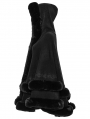 Black Gothic Retro Hooded Loose Fur Cloak for Women
