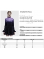 Black and Violet Gothic Gradient Fur Trim Velvet Short Dress