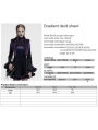 Black and Violet Gradient Gothic Fur Devil Shawl for Women