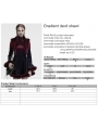 Black and Red Gradient Gothic Fur Devil Shawl for Women