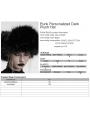 Black Gothic Punk Personalized Dark Plush Hat