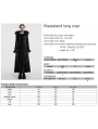 Black Gothic Wasteland Fur Hooded Long Coat for Women