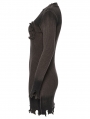 Coffee Gothic Decadent Lunar Eclipse Embroidered Knitted Short Dress