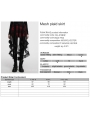 Black and Red Gothic Mesh Plaid Ruffled High-Low Skirt