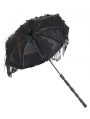 Black and Red Gothic Retro Bead Chain Tassel Umbrella