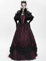 Black Gothic Feather Mesh Spliced Velvet Short Cape for Women