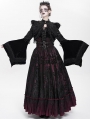 Black Gothic Lace Embroidery Velvet Bolero Short Jacket for Women