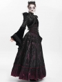 Black Gothic Lace Embroidery Velvet Bolero Short Jacket for Women