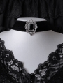 Black Gothic Retro Rhinestone Crystal Velvet Choker