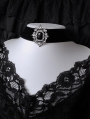 Black Gothic Retro Rhinestone Crystal Velvet Choker