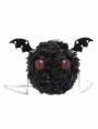 Black Gothic Batwing Round Devil Plush Bag