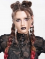 Black Gothic Punk Bondage Pendant Necklace