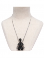 Black Gothic Punk Bondage Pendant Necklace