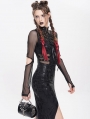 Black Gothic Metallic Skull Spliked Faux Leather Bag