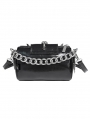 Black Gothic Metallic Skull Spliked Faux Leather Bag