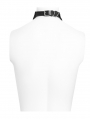 Black Gothic Skull Chain Pendant Faux Leather Choker
