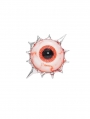 Silver Bloody Gothic Eyeball Ring