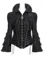 Black Vi../upload/20250715/CTorian Gothic Bell Sleeve Short Jacket for Women