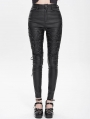 Black Gothic Punk Lace-Up Slim Fi../upload/20250715/TTed Pants for Women