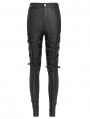 Black Gothic Punk Lace-Up Slim Fi../upload/20250715/TTed Pants for Women