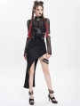 Black Gothic Punk Cut Out Asymmetric Long Sleeve Fi../upload/20250715/SHTail Dress