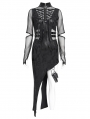 Black Gothic Punk Cut Out Asymmetric Long Sleeve Fi../upload/20250715/SHTail Dress