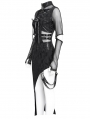 Black Gothic Punk Cut Out Asymmetric Long Sleeve Fi../upload/20250715/SHTail Dress