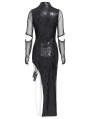 Black Gothic Punk Cut Out Asymmetric Long Sleeve Fi../upload/20250715/SHTail Dress