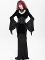 Black Gothic Vampire Embroidered Velvet Hooded Fi../upload/20250715/SHTail Maxi Dress