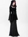 Black Gothic Vampire Embroidered Velvet Hooded Fi../upload/20250715/SHTail Maxi Dress