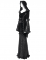 Black Gothic Vampire Embroidered Velvet Hooded Fi../upload/20250715/SHTail Maxi Dress