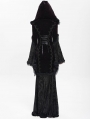 Black and Red Gothic Vampire Embroidered Velvet Hooded Fi../upload/20250715/SHTail Maxi Dress