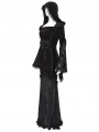 Black and Red Gothic Vampire Embroidered Velvet Hooded Fi../upload/20250715/SHTail Maxi Dress