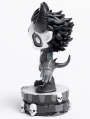 Black and Grey Gothic Skull Horned Resin Kit