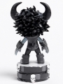 Black and Grey Gothic Skull Horned Resin Kit