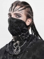 Black Gothic Skull Spiked Rivet Choker for Men