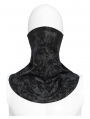 Black and Gray Pattern Gothic Face Mask Scarf