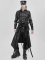 Black Gothic Punk Rock Strap Half Skirt for Men