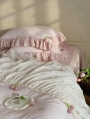 Pink Embroidered Lace Dreamy Fairy Comforter Set