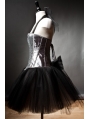 Halter Gothic Burlesque Corset Short Prom Party Dress