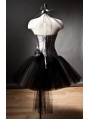 Halter Gothic Burlesque Corset Short Prom Party Dress