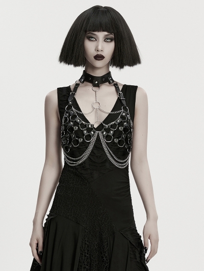 Black Gothic Sexy Punk Chain Harness