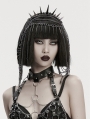 Gothic Punk Thorn Spike Metal Chain Crown Headdress