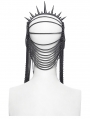 Gothic Punk Thorn Spike Metal Chain Crown Headdress