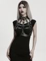 Black Gothic Sexy Punk Hollow Out Leather Harness