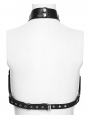 Black Gothic Sexy Punk Hollow Out Leather Harness