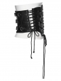 Black Gothic Punk Metal Men's Leather Waistband